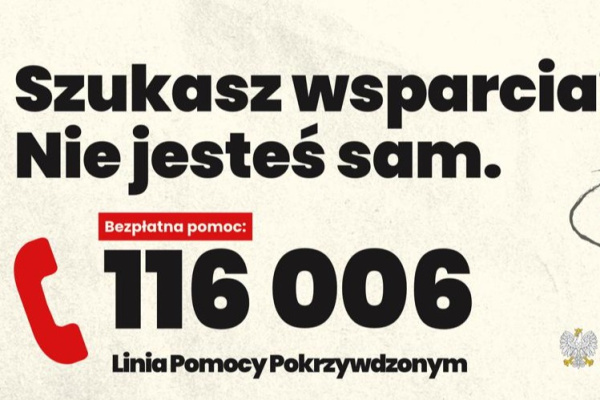 Informacja dotycz�ca wsparcia ze �rodk�w Funduszu Sprawiedliwo�ci dla uczni�w, rodzic�w i kadry pedagogicznej